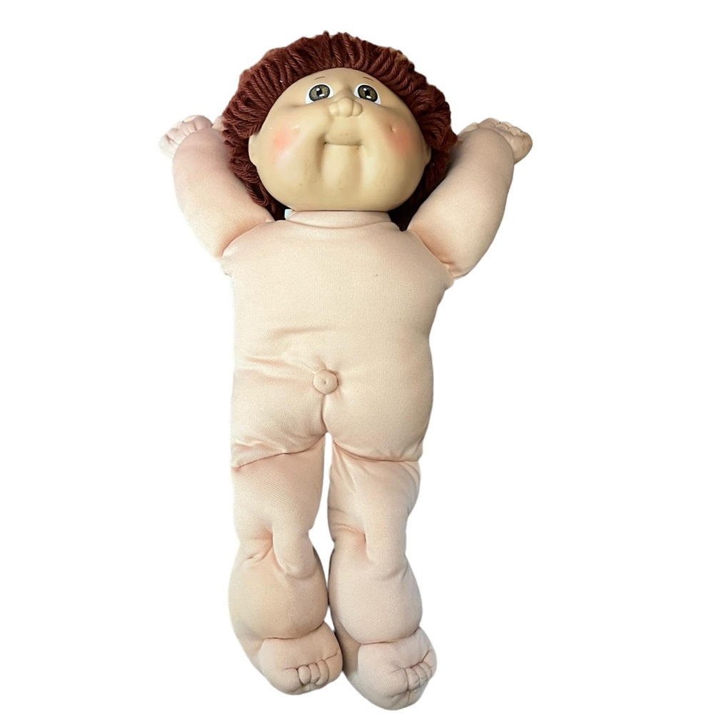 Vintage 1985 Cabbage Patch Kids Coleco 16” Doll Auburn Hair Dimples